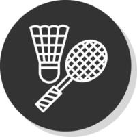 diseño de icono de vector de bádminton