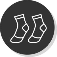 diseño de icono de vector de calcetines