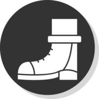 diseño de icono de vector de botas