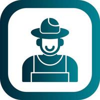 Farmer Vector Icon Design