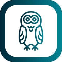 Snowy Owl Vector Icon Design