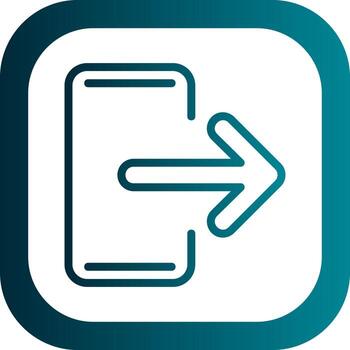 diseño de icono de vector de salida