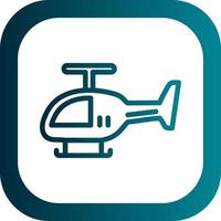 Helicopter Vector Icon Design