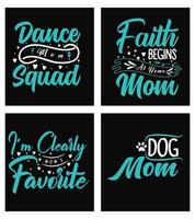 Vector mothers day typography lettering quotes designs bundle for tshirt