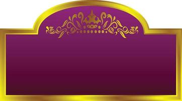 conjunto de marco de título de banner islámico árabe dorado de lujo png fondo transparente cuadro de texto dorado imágenes de diseño vectorial vector