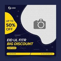 Editable Eid Fashion Sale Banner and social media post Template vector