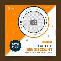 Editable Eid Fashion Sale social media post Template and web banner vector