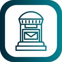 Postbox Vector Icon Design