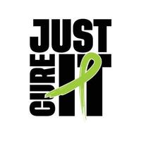 Lymphoma Awareness, Lime Green Ribbon, American Fag symbol isolated on white vector illustration