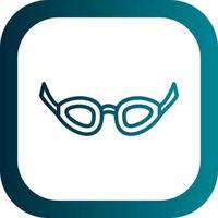 diseño de icono de vector de gafas de natación