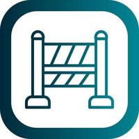 Road Block Vector Icon Design