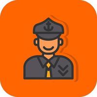 Captain Vector Icon Design