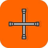 Lug Wrench Vector Icon Design