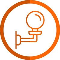 Wall Lamp Vector Icon Design