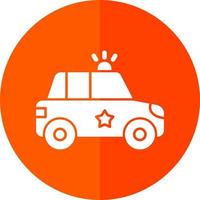 diseño de icono de vector de coche de policía