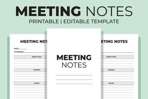 Meeting Notes Interior vector