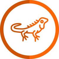 diseño de icono de vector de iguana