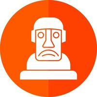 diseño de icono de vector moai