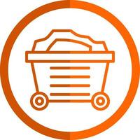 Mining Cart Vector Icon Design