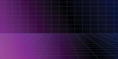 Retro neon futuristic for background design vector