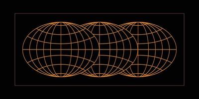 Three global symbols for urban fashion design element vector