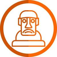 diseño de icono de vector moai