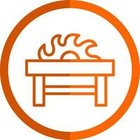 Table Saw Vector Icon Design