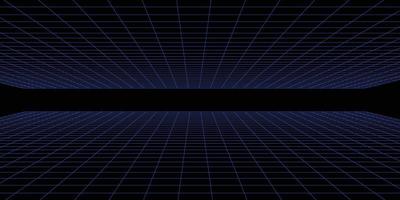 endless wireframe perspective for background vector