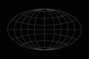World symbol for retro futuristic element vector