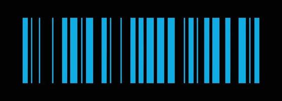 Barcode stripes labels in retro futuristic design element vector