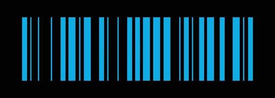 Barcode stripes labels in retro futuristic design element vector