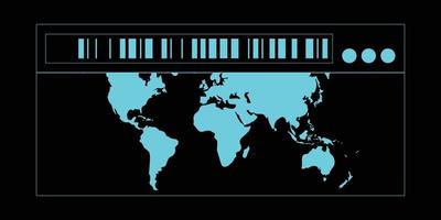 world map with code for street wear design element vector