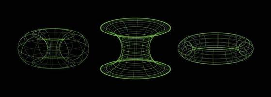 conjunto de túnel en estructura metálica ilustración vector