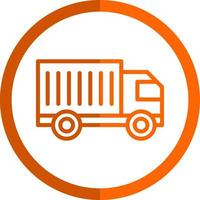 Cargo Truck Vector Icon Design