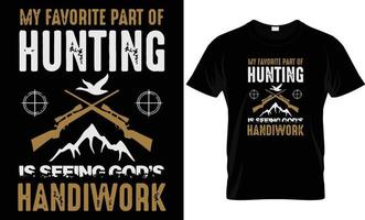 HUNTING T - SHIRT DESIGN vector