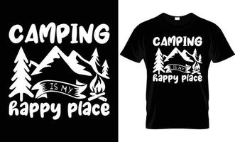 Hiking T - Shirt Design vector