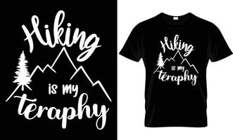 Hiking T - Shirt Design vector