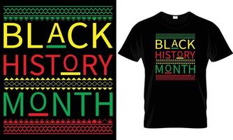 BLACK HISTORY T - SHIRT DESIGN vector