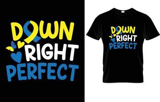 DOWN SYNDROME T - SHIRT DESIGN. vector