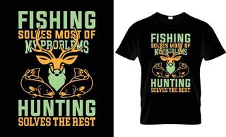 HUNTING T - SHIRT DESIGN vector