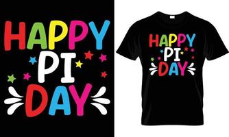 Pi día t - camisa diseño vector