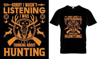 HUNTING T - SHIRT DESIGN vector