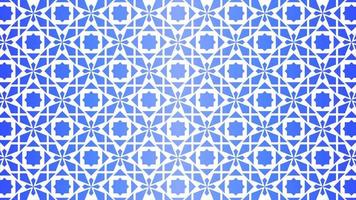 Seamless pattern of floral islamic art with blue color for ramadan design graphic in muslim culture and islam religion. Vector pattern that normally used for mosque ornamen or islamic design