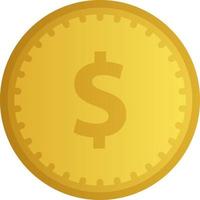 degradado icono de realista moneda acortar Arte con brillante bronce color para diseño gráfico. 3d vector ilustración para negocio, finanzas, poder, mercado, comercio, pago o economía gráfico recurso