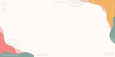 Modern Aesthetic Abstract Banner Background vector