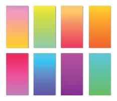 Abstract gradient color palette background collection vector