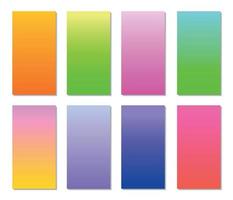 Abstract gradient color palette background collection vector