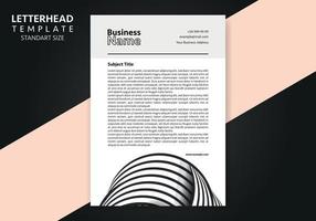 Corporate Business Letterhead, Elegant and minimalist style letterhead template design full Vector. vector