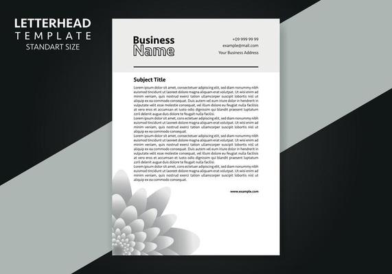 Corporate Business Letterhead, Elegant and minimalist style letterhead template design full Vector.