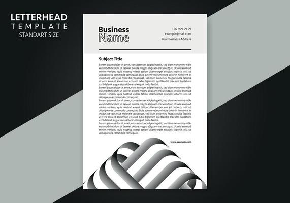 Corporate Business Letterhead, Elegant and minimalist style letterhead template design full Vector.